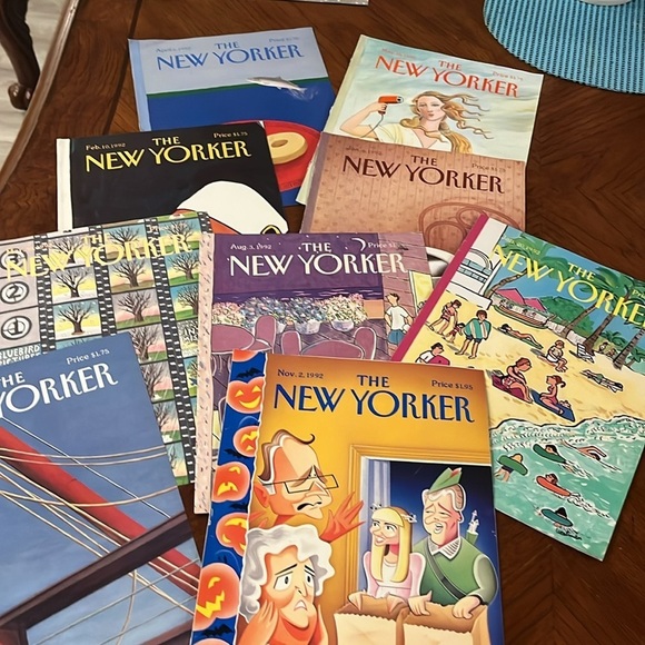 Vintage New Yorker Magazine Covers Only 1992 Set of 41 Artwork Frameable Gifts - Picture 6 of 6